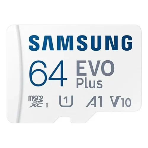 Карта памет Samsung EVO Plus microSDXC UHS-I 64GB Адаптер
