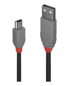 КАБЕЛ USB LINDY - USB-A to mini USB - 20 m - Black - PN 36723