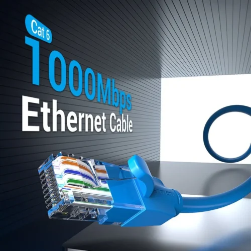 Alternative view of Vention Кабел LAN UTP Cat.6 Patch Cable - 3M Blue - IBELI