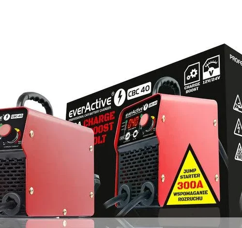 Зарядно токоизправител с инвертор за акумулатори 12V/24V everActive CBC-40 до 40А за