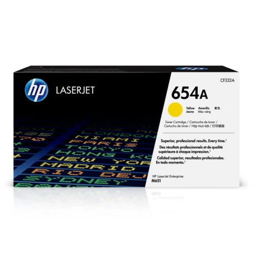 КАСЕТА ЗА HP LaserJet Enterprise M651 Series - Yellow -  /654A/ - PN CF332A
