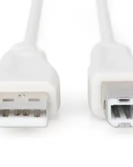 Alternative view of КАБЕЛ USB DIGITUS - USB-A to USB-B - 1,8 m - Beige - PN AK-300102-018-E