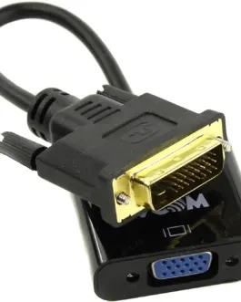 VCom активен преходник Adapter DVI-D 24+1 M -> VGA F Active - CG491-0.15m