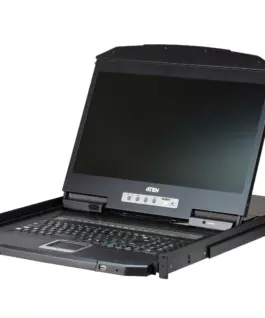 KVM Конзола ATEN 19" 8-Port PS/2-USB VGA Single Rail LCD KVM Switch