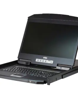 KVM Конзола ATEN 19" 8-Port PS/2-USB VGA Single Rail LCD KVM Switch