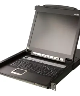 Alternative view of KVM Конзола ATEN CL5716M, 17" 16-Port PS/2-USB VGA Single Rail LCD KVM Switch