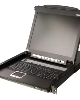 Alternative view of KVM Конзола ATEN CL5716M, 17" 16-Port PS/2-USB VGA Single Rail LCD KVM Switch