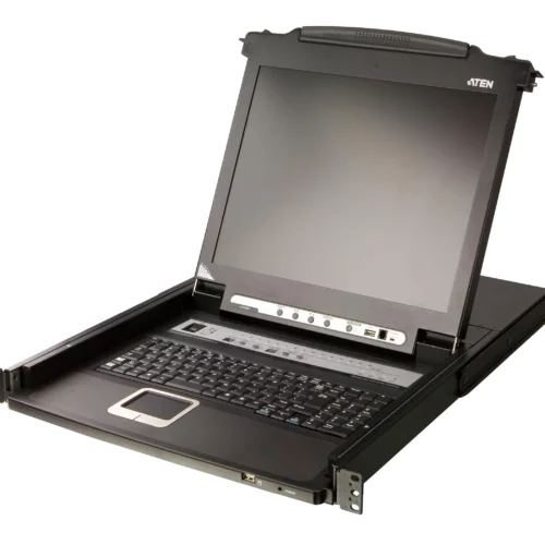 Alternative view of KVM Конзола ATEN CL5716M, 17" 16-Port PS/2-USB VGA Single Rail LCD KVM Switch