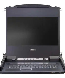 KVM Конзола ATEN CL5716M 17" 16-Port PS/2-USB VGA Single Rail LCD KVM Switch