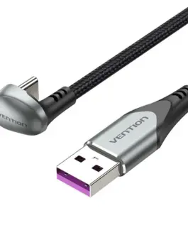 Vention Кабел USB 3.1 Type-C / USB 2.0 AM - 0.5M Black U-Shaped Aluminum Alloy 5A - COHHD
