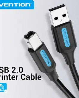 Alternative view of Vention Кабел USB 2.0 A Male to B Male, Black 0.5m - COQBD