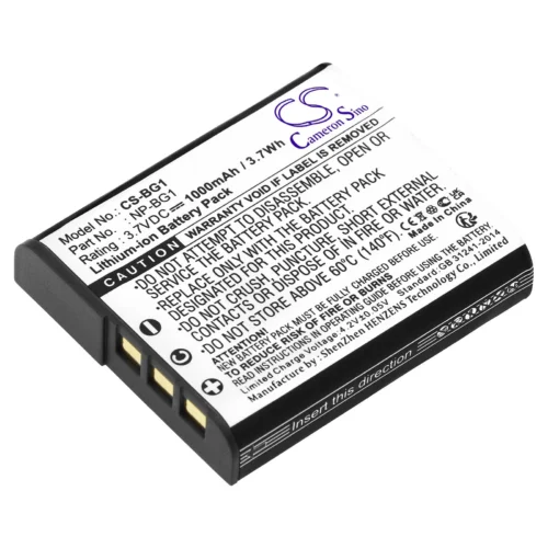Alternative view of Батерия за апарат SONY NP-BG1 LiIon 3.7V 1000mAh  Cameron Sino