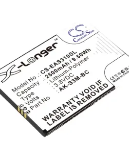 Батерия за мобилен телефон EMPORIA Smart 3 Mini Smart 4 AK-S3M-BC   LiPo 38V 2500mAh CAMERON