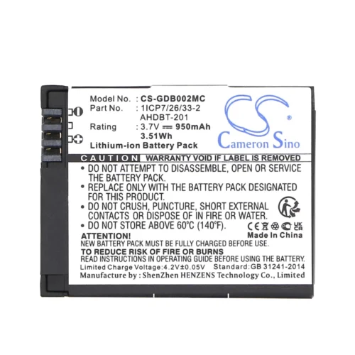 Батерия за камера GO PRO Hero 3; HERO 3 Plus AHDBT-201 3