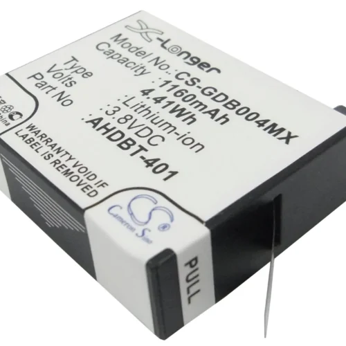 Батерия за камера GOPRO Hero 4; HERO 4 Plus  AHDBT-401  38V 1160mAh   LIIon Cameron