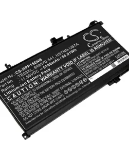 Alternative view of Батерия за лаптоп HP OMEN 15-AX003NI  TE03XL TPN-Q173 CS-HPP150NB 11,55V 5100mAh CAMERON SINO