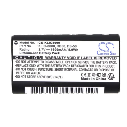 Батерия за фотоапарат KODAK KLIC-8000 LiIon 3.7V 1600mAh Cameron