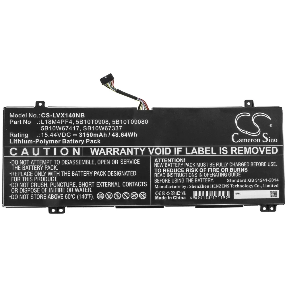 Батерия за лаптоп LENOVO L18M4PF4 Xiaoxin Air 14 2019 Ideapad S540-14IWL 1544V 3150mAh CAMERON