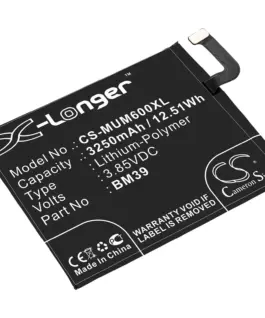 Батерия за мобилен телефон XIAOMI Mi6 BM39 385V 3250mAh LiPo CAMERON SINO