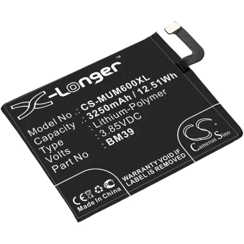 Батерия за мобилен телефон XIAOMI Mi6 BM39 385V 3250mAh LiPo CAMERON SINO
