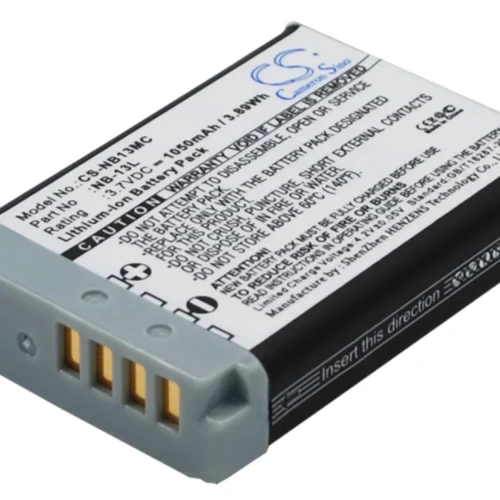 Alternative view of Батерия за фотоапарат / камера CANON NB13MC  NB13L  3,7V 1050 mAh  LiIon Cameron Sino