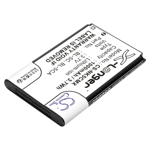 Alternative view of Батерия за мобилен телефон CAMERON SINO BL-5C, за Nokia 105 2700 3110 5130 6230 E50, 3.7V, 1000mAh