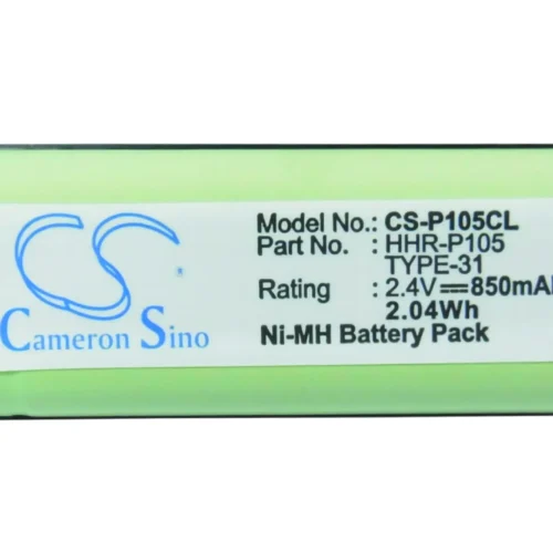 Alternative view of Батерия за телефон 2,4V 850mAh pack HHR-P105 за PANASONIC KX242  Cameron Sino