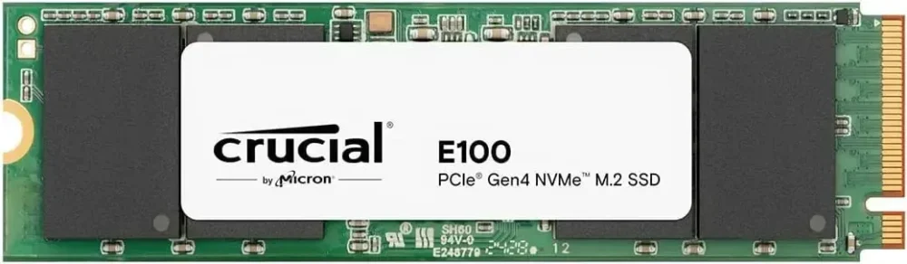 SSD диск Crucial E100 M.2-2280 PCIe 4.0 NVMe 1000GB
