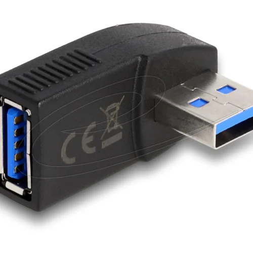 Адаптер Delock USB 3.0 мъжко-женско под ъгъл 270°