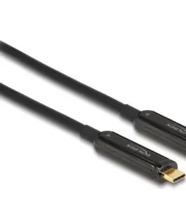 Оптичен видео кабел DeLock USB-C 4K 60 Hz 5m