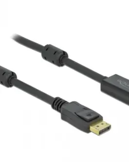 Alternative view of Кабел Delock DisplayPort мъжко - HDMI мъжко, 5 м., 4K 60Hz, Черен