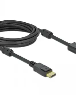 Кабел Delock DisplayPort мъжко - HDMI мъжко 5 м. 4K 60Hz Черен