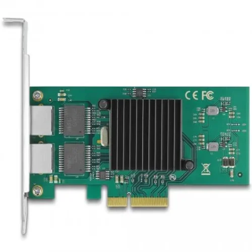 Карта PCI Express x4 Delock към 2 x RJ45 Gigabit LAN i82576