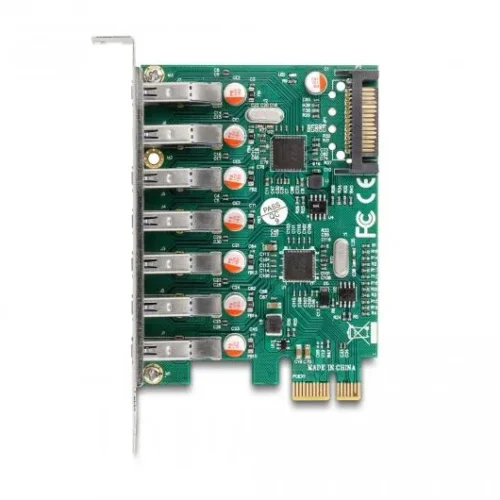 Карта PCI Express x1 Delock към 7 x external USB 5 Gbps Type-A