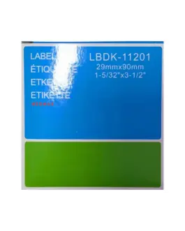ЛЕНТА ЗА ЕТИКЕТНИ ПРИНТЕРИ BROTHER ТИП QL - STANDARD ADDRESS LABEL - 29 mm x 90 mm x 400 - DK11201 (DK-11201) - PN LB-11