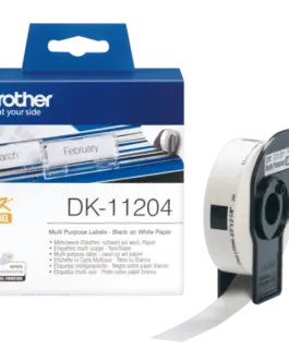 ЛЕНТА ЗА ЕТИКЕТНИ ПРИНТЕРИ BROTHER ТИП QL - MULTI PURPOSE LABEL - 17 mm x 54 mm x 400 - DK11204 (DK-11204) - PN LB-11204