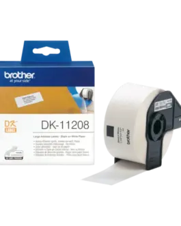 ЛЕНТА ЗА ЕТИКЕТНИ ПРИНТЕРИ BROTHER ТИП QL - LARGE ADDRESS LABELS - 38 mm x 90 mm x 400 - PN DK-11208