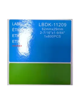 ЛЕНТА ЗА ЕТИКЕТНИ ПРИНТЕРИ BROTHER ТИП QL - SMALL ADRESS LABELS - 29 mm x 62 mm x 800 - DK11209 (DK-11209) - PN LB-11209