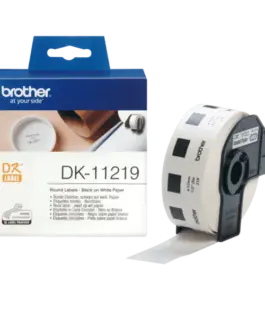 ЛЕНТА ЗА ЕТИКЕТНИ ПРИНТЕРИ BROTHER ТИП DK - ROUND PAPER LABELS - 12 mm x 12 mm x 1200 - PN DK-11219