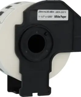 Alternative view of ЛЕНТА ЗА ЕТИКЕТНИ ПРИНТЕРИ BROTHER ТИП QL - CONTINUOUS PAPER TAPE - 29 mm x 30,48 m - DK22210 (DK-22210) - PN LB-22210 - NEOMAX