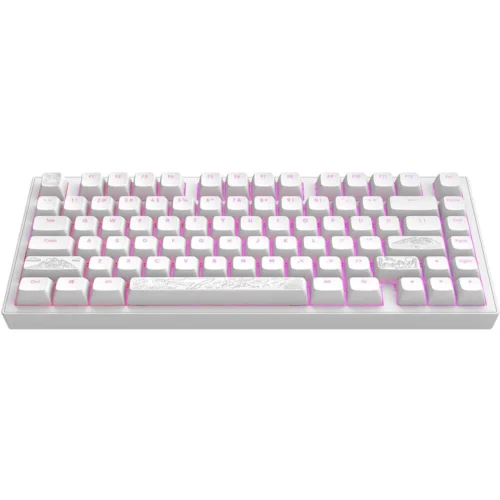 Alternative view of Геймърскa механична клавиатура Dark Project ALU81A Terra Nostra White RGB