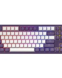 Геймърскa механична клавиатура Dark Project ALU87A Violet RGB - TKL