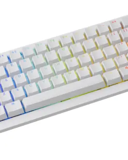 Alternative view of Ducky професионална геймърска механична клавиатура Professional Gaming Mechanical Keyboard One X Mini Wireless White - Ducky AI Switches [Linear]
