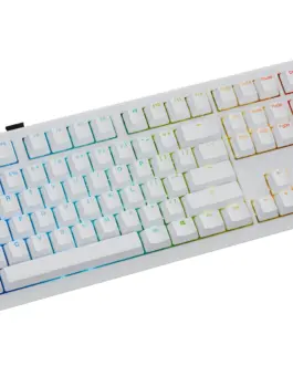 Alternative view of Ducky професионална геймърска механична клавиатура Professional Gaming Mechanical Keyboard One X Wireless White - Ducky AI Switches [Linear]