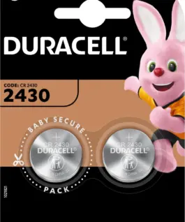 Бутонна батерия литиева DURACELL CR2430 3V 2 бр. в блистер цена за 2 бр.