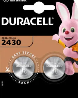 Бутонна батерия литиева DURACELL CR2430 3V  2 бр. в блистер цена за 2 бр.
