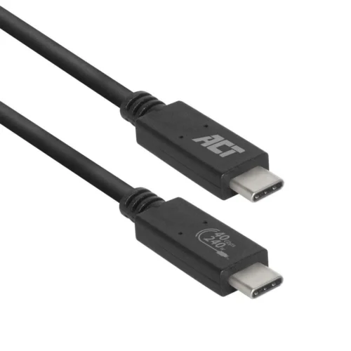 ACT Кабел USB-C - USB-C 0.8 м / USB4 40Gbps 240W сертифициран USB-IF