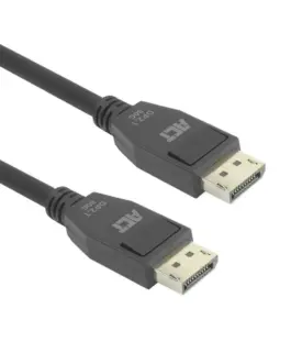 ACT Кабел Display port 2.1 мъжко-мъжко8К@60Hz4k@240Hz 1м черен