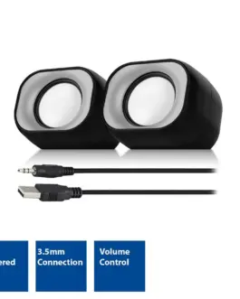 Alternative view of ACT Стерео колонки Eminent 2.0, USB захранване, 2 х 3W