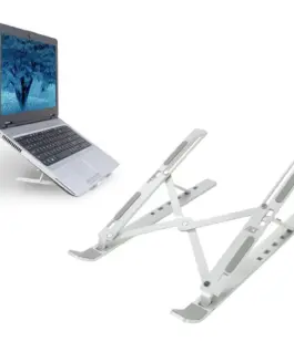 Alternative view of Сгъваема алуминиева стойка за лаптоп ACT AC8120, 6 позиции